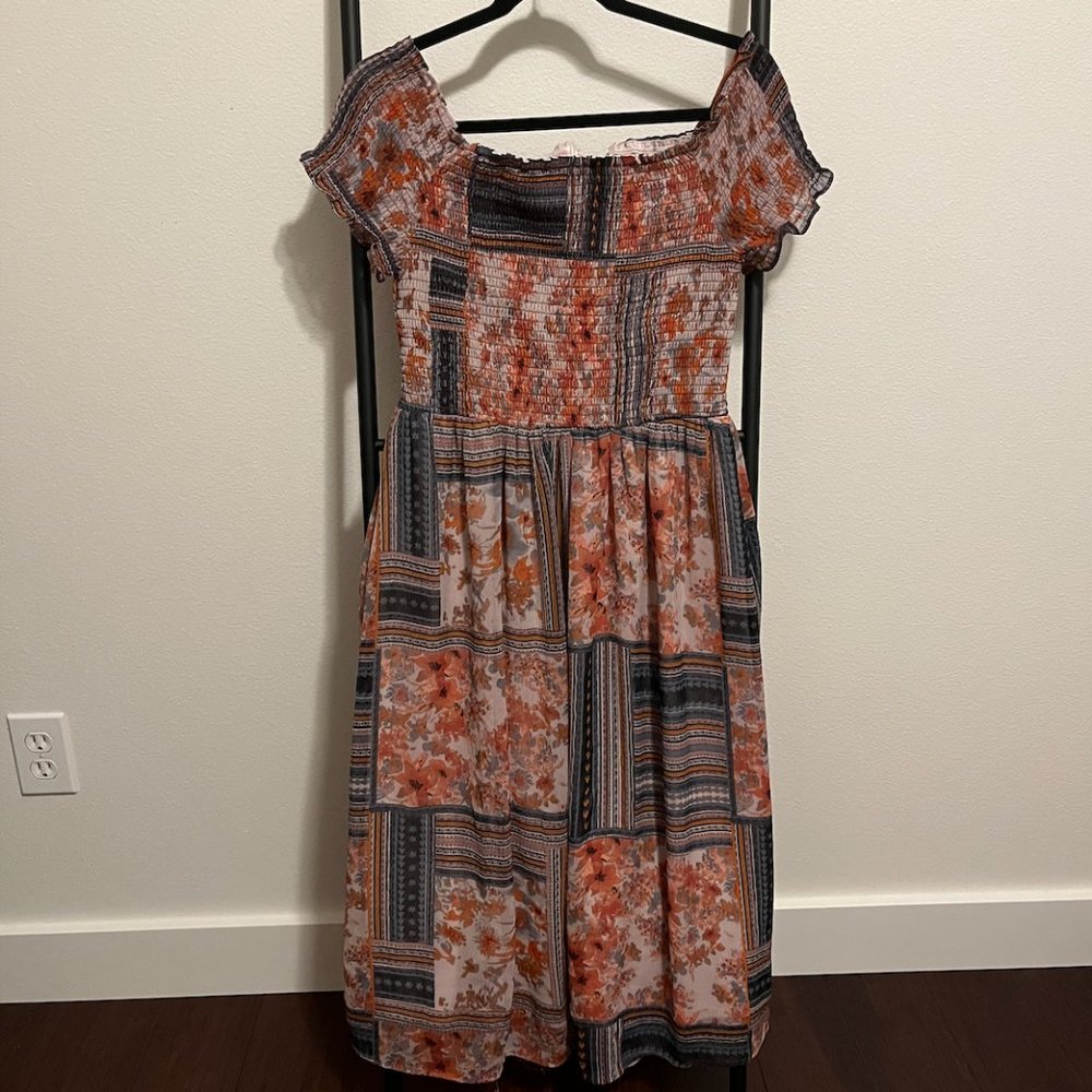 Target Xhilaration smocked midi dress